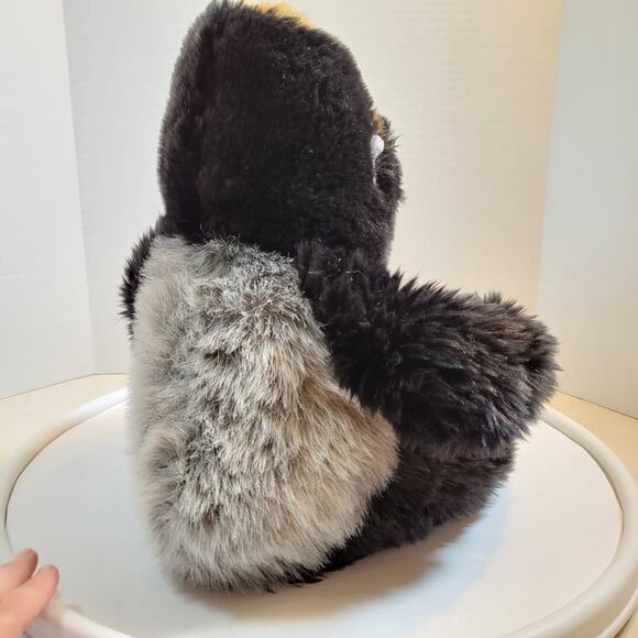 Gorilla Plush Stuffed Animal Toy 16" Black Gray Chest Gold Hair Keel Toys Monkey - Picture 10 of 16